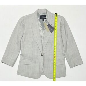 J.Crew Parke Blazer Super 120s Wool 3/4 Sleeve Light Gray New‎ With Tags
